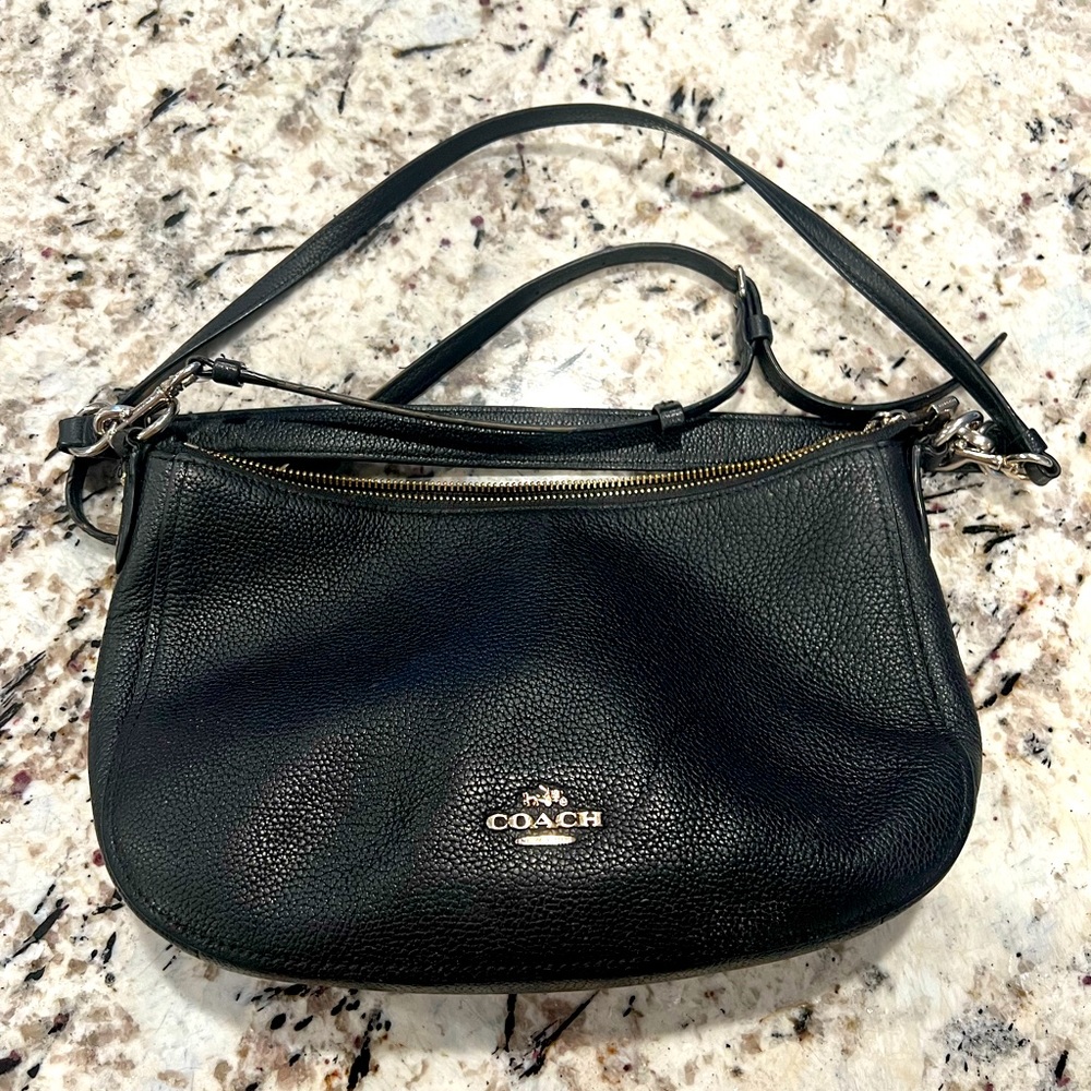 COACH Pre-owned Leather Handbag In Black